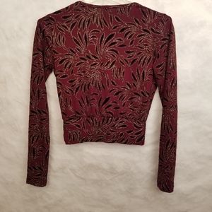 Privi Privately Priviledged burgundy blouse